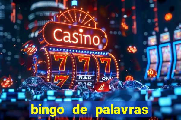 bingo de palavras cha de bebe